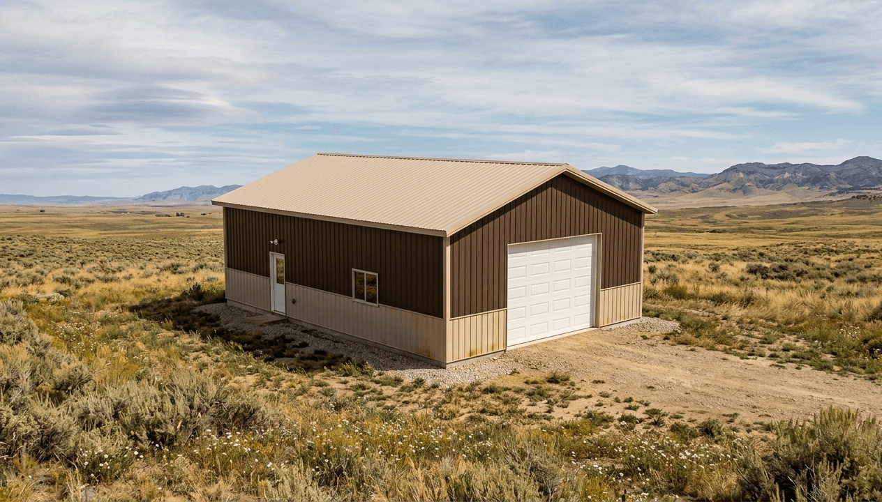 The Wheatland 30x40 pole barn — image 1