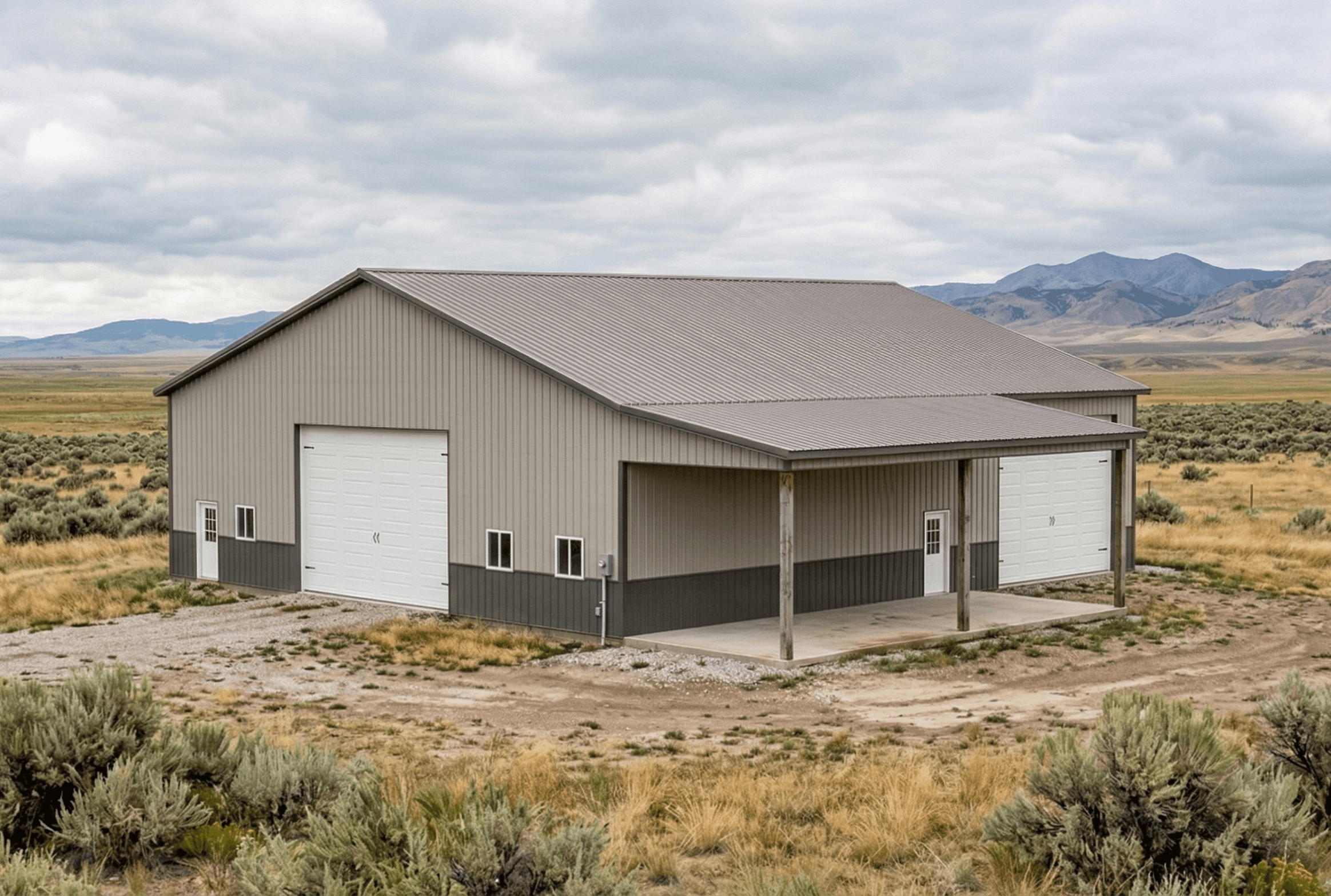 The Riverton 60x64 pole barn — image 1